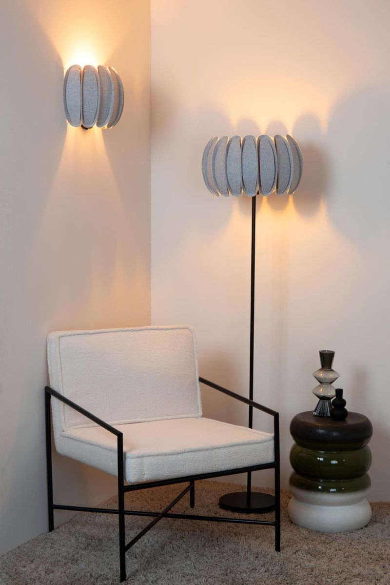 Lucide SPENCER - Nástenné svietidlo - 1xE27 - Sivé